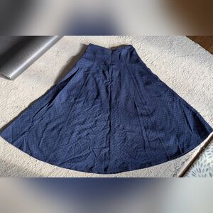Anthropologie Midnight Blue A-Line Skirt